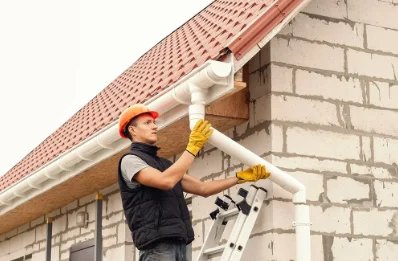 Pose et remplacement de gouttières à Saint-André-le-Gaz